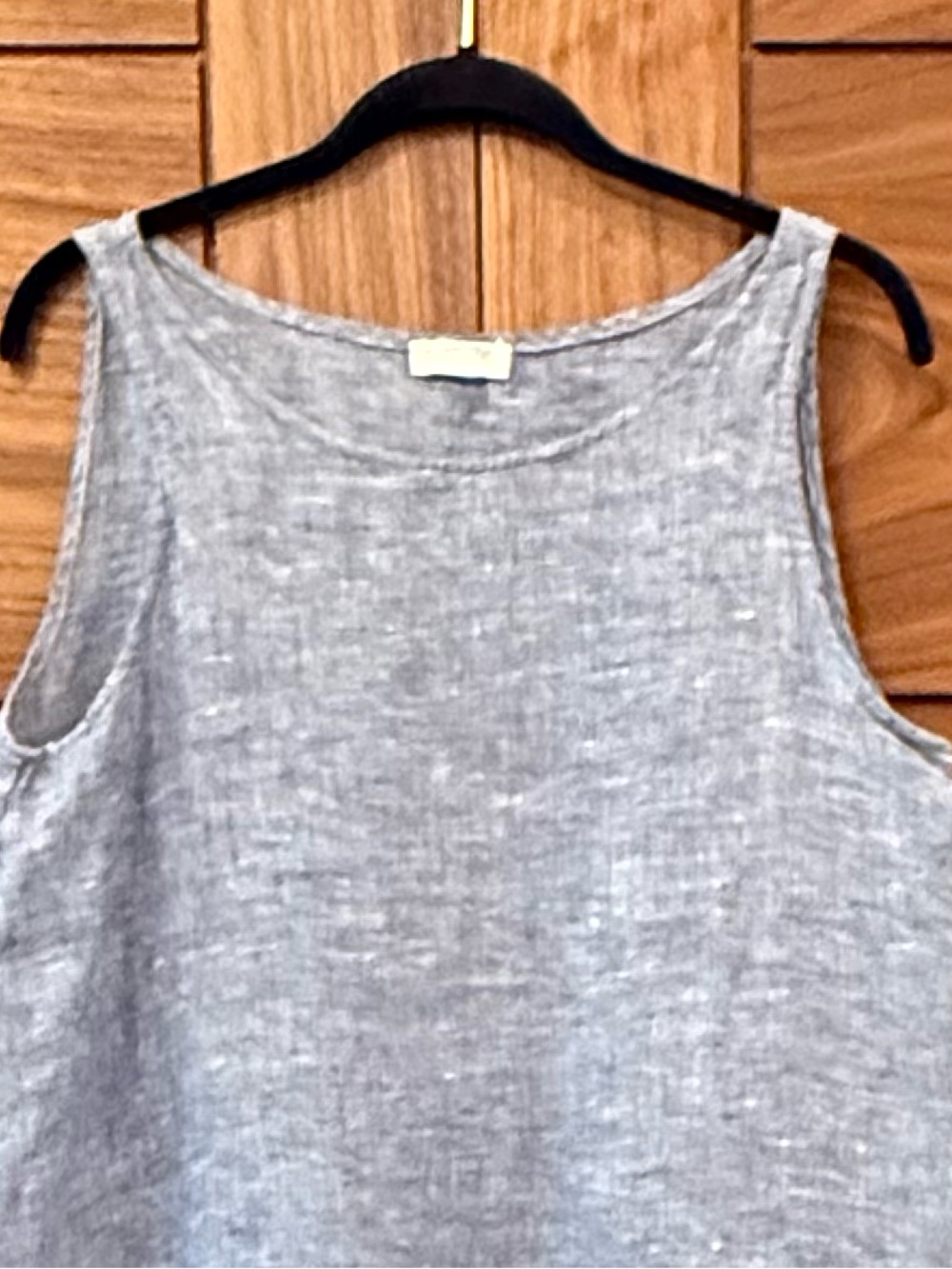 CP Shades LIKE NEW Blue Mini Swing Dress/Tunic 100% Linen - Sz  M - Picture 2 of 5